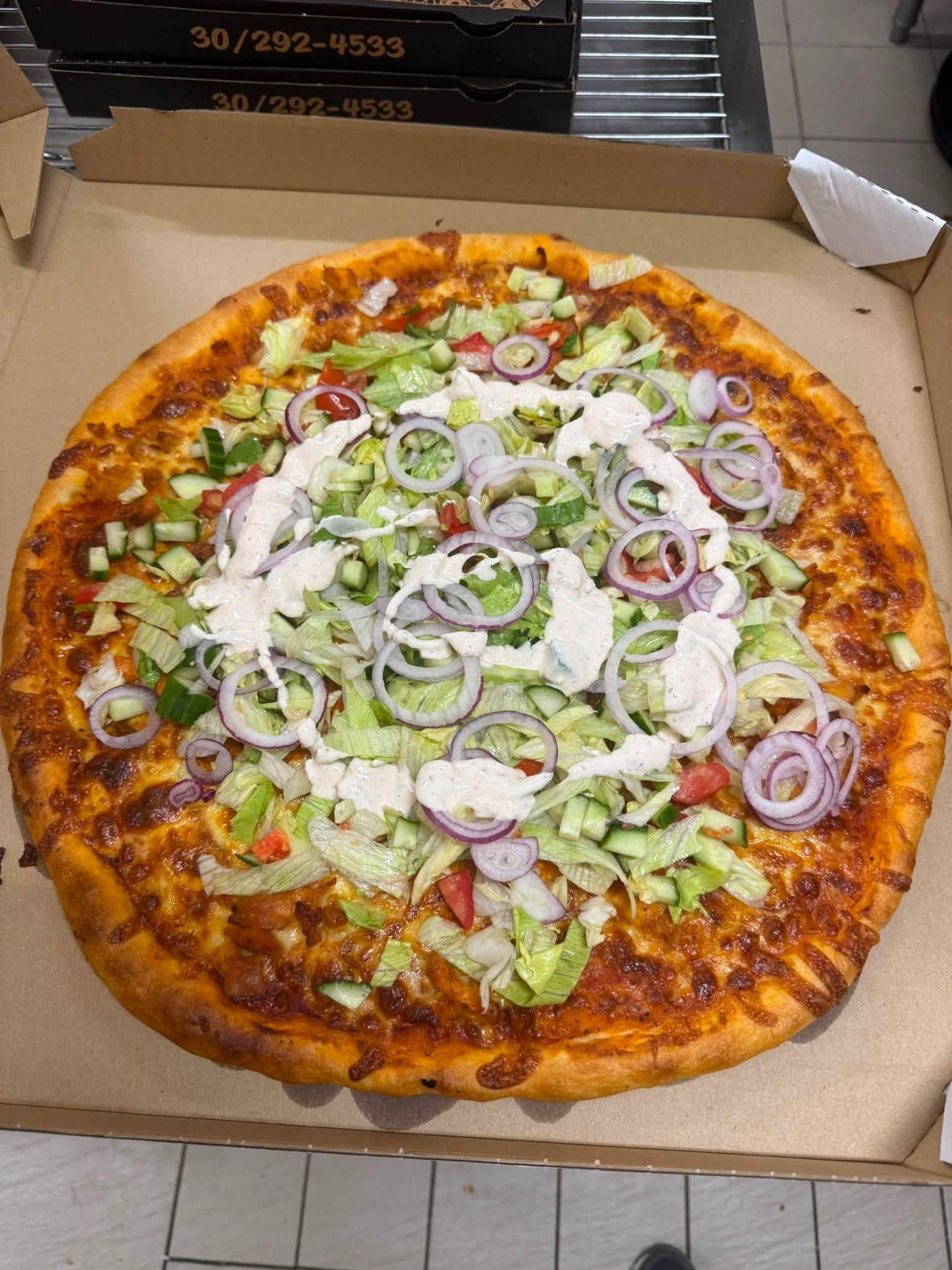 Gyros pizza